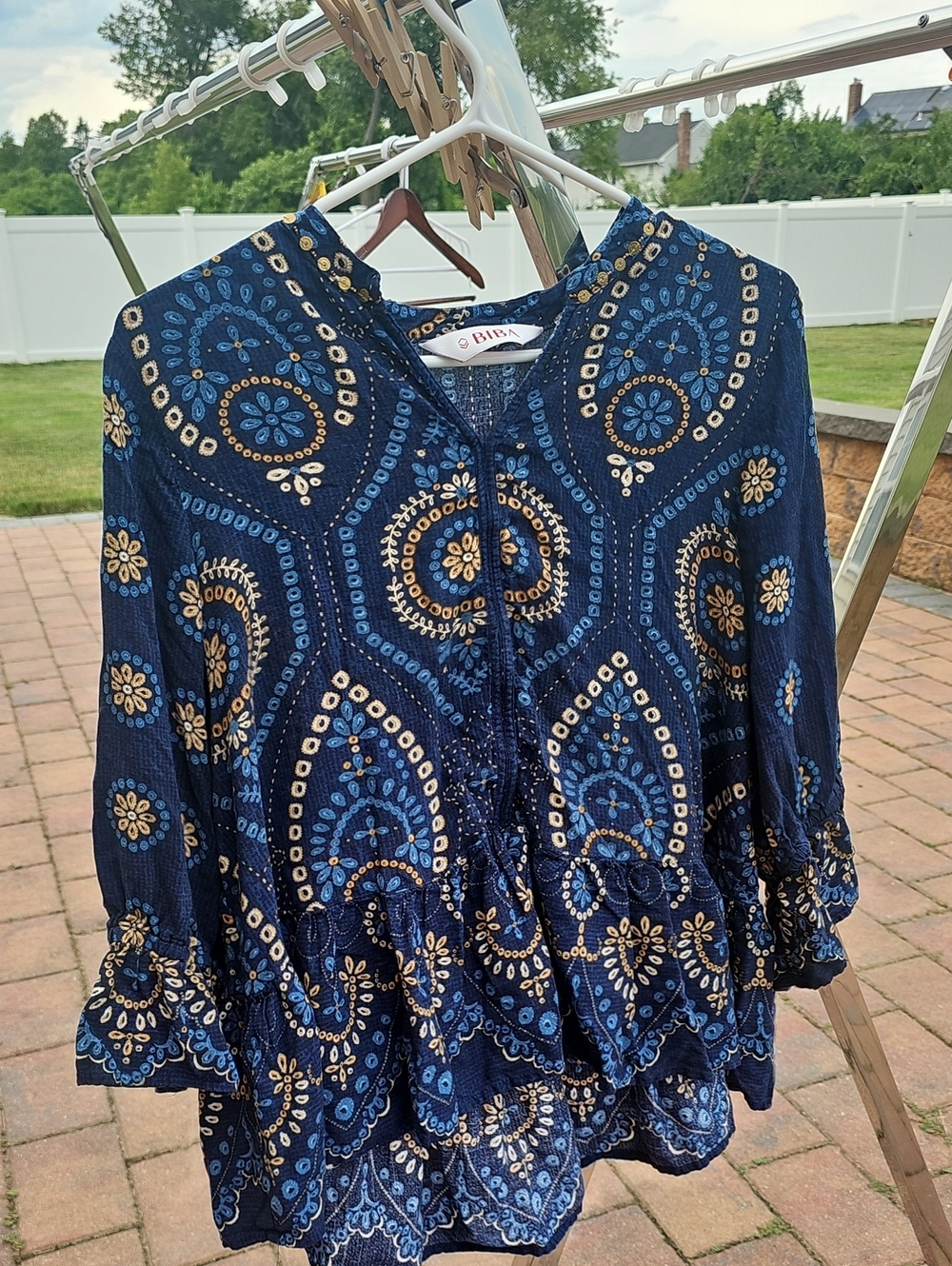 Peasant Paisley Blouse From BIBA